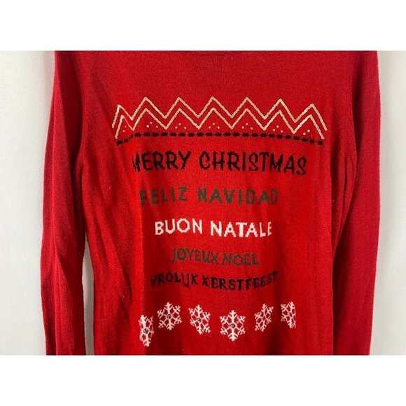 Lauren Scott Red Christmas Sweater Women's Large - Picture 2 of 6